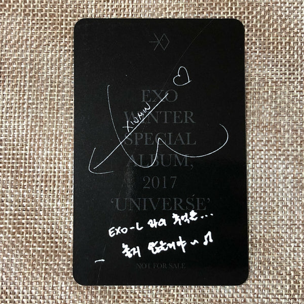 EXO XIUMIN [2017 Winter Special Universe] Official Photocard / New, Rare / Gift