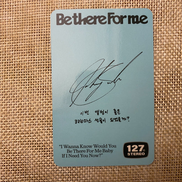 NCT 127 JOHNNY [ Be There For Me ] Official Photocard, SMini / New, Rare / Gift