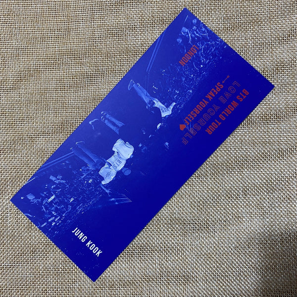 BTS JUNGKOOK [Speak Yourself World Tour London DVD] Official Bookmark / Gift