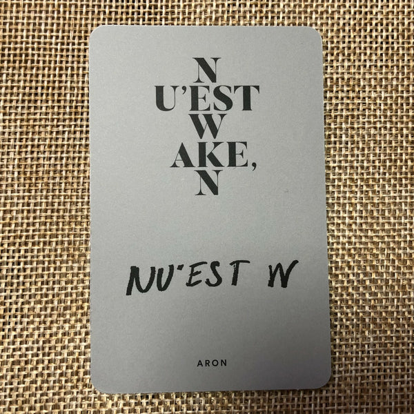 Nu'est W ARON [ WAKE, N ] Official Photocard / New, Rare / Gift