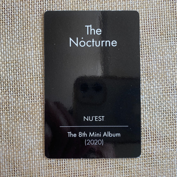 NU'EST ARON #1 [ The Nocturne ] Official Photocard, 8th Mini Album / New / Gift