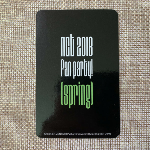 NCT 2018 JAEHYUN [ FAN PARTY SPRING ] Official Limited Photocard / New / Gift
