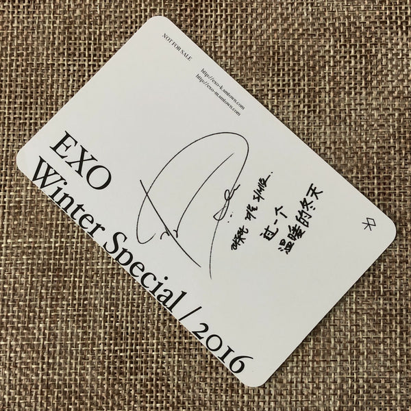 EXO D.O. [ 2016 Winter Special For Life ] Official Photocard / New, Rare / Gift