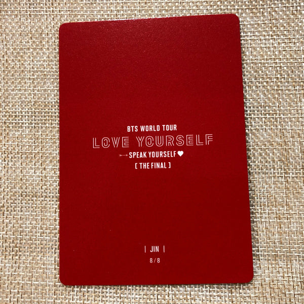 BTS JIN 8/8 [ Speak Yourself The Final ] Official Mini Photocard / New / Gift