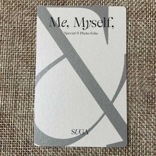 BTS SUGA [ Special 8 Photo-folio Me, Myself ] Official Photocard / New / Gift