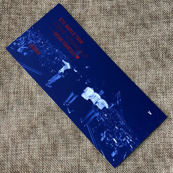 BTS V TAEHYUNG [Speak Yourself World Tour London DVD] Official Bookmark / Gift