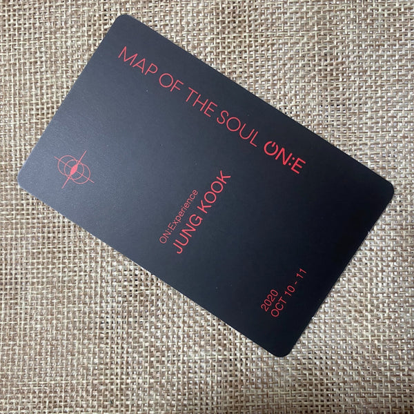 BTS JUNGKOOK [ Map of the Soul ON:E DVD ] Official Photocard / New / Gift