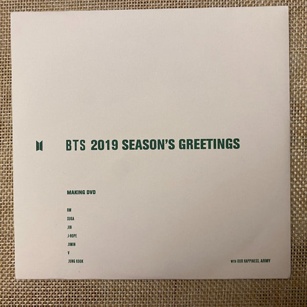 BTS DVD [ 2019 Season's Greetings ] Official Making DVD / New, Rare / Gift