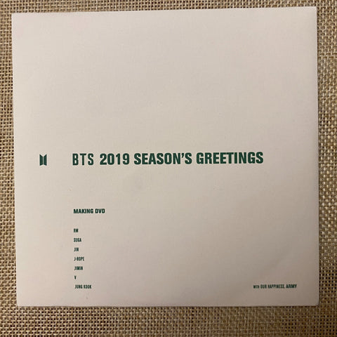 BTS DVD [ 2019 Season's Greetings ] Official Making DVD / New, Rare / Gift