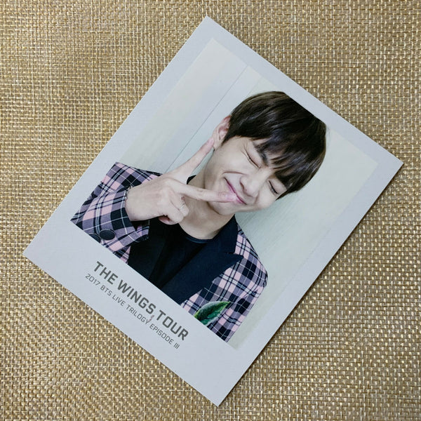 BTS V [WINGS Tour 2017 Trilogy Ticket] Official Polaroid Photocard / New / Gift