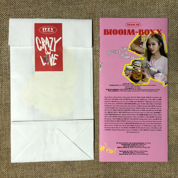 ITZY YUNA [CRAZY IN LOVE] Official Photobook + Poster +Sticker Set / New / Gift