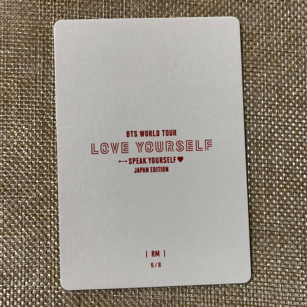 BTS RM 6/8 [Speak Yourself World Tour Japan] Official Mini Photocard / Gift