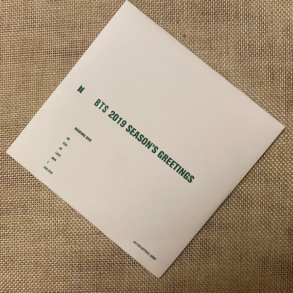 BTS DVD [ 2019 Season's Greetings ] Official Making DVD / New, Rare / Gift