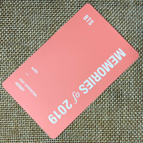 BTS SUGA [ Memories of 2019 ] Official DVD Photocard / New / Gift