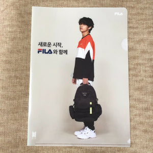 BTS V [ FILA ] Official Clear File Holder / New, Rare / Gift