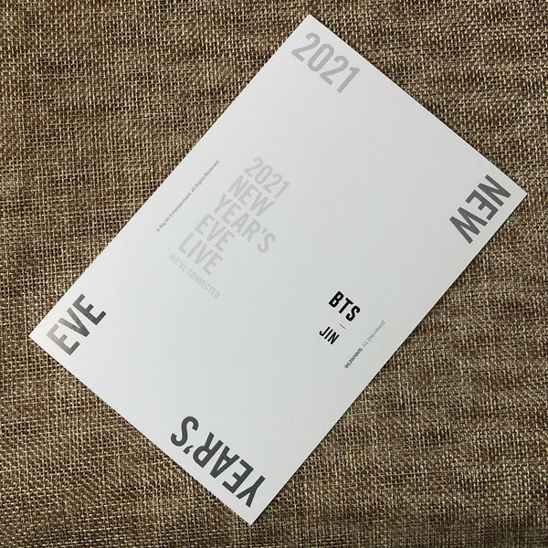 BTS JIN [ 2021 NEW YEAR'S EVE LIVE ] Official Postcard / New / Gift