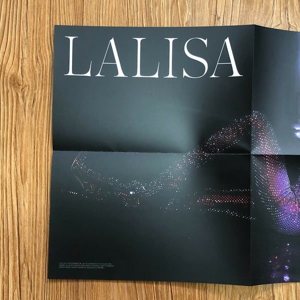 BLACKPINK LISA [ LALISA ] Official Poster, 1st Single Gold Ver / New / Gift
