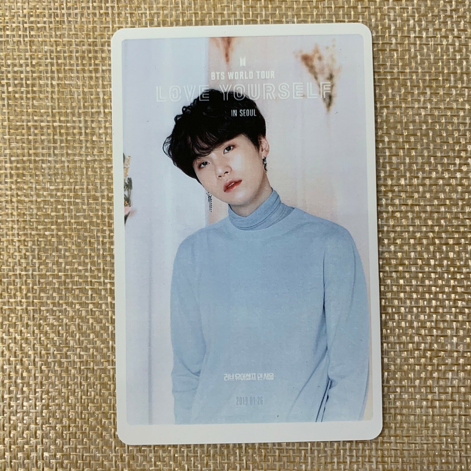 BTS SUGA #4 [Love Yourself in Seoul Movie] Official Ticket Photocard / Gift