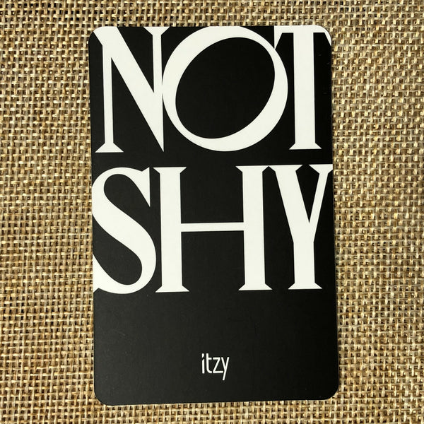 ITZY LIA YEJI [ NOT SHY ] Official Photocard, 3rd Mini Album / New / Gift
