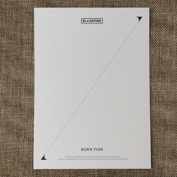 BLACKPINK JISOO [ Born Pink ] Official Large Postcard, Box Set Ver / New / Gift