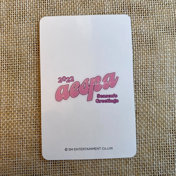 AESPA WINTER [ 2022 Season's Greetings ] Official Photocard, Aladin / New / Gift