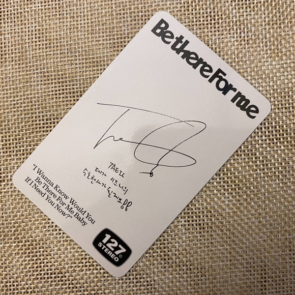 NCT 127 TAEIL [ Be There For Me ] Official Photocard, Stereo Ver / New / Gift