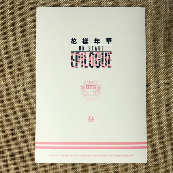 BTS GROUP [ HYYH On Stage Epilogue ] Official Postcard Photo / New / Gift