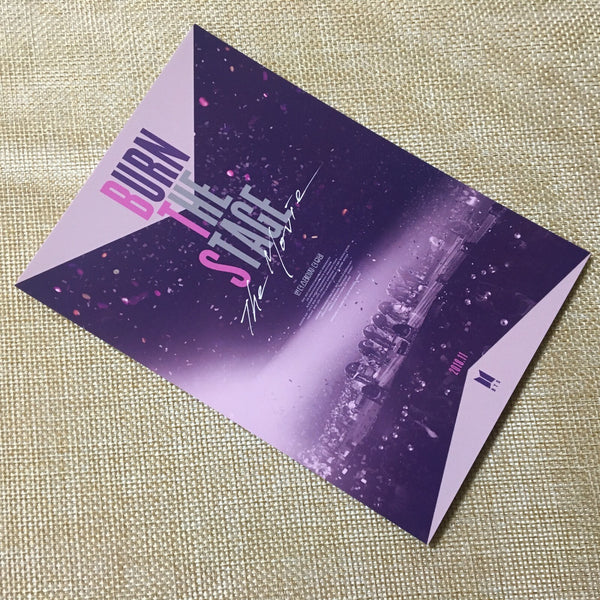 BTS Movie [ Burn The Stage ] Official Postcard / New / Gift