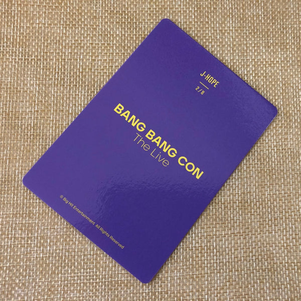 BTS J-HOPE 2/8 [ BANG BANG CON The Live ] Official Mini Photocard / New / Gift