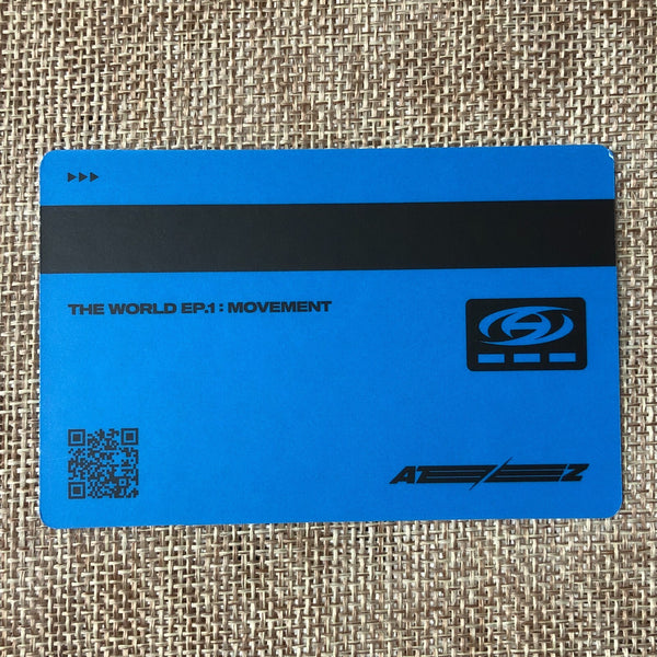 ATEEZ SAN [THE WORLD EP.1 : MOVEMENT] Official ID Card Photocard, A Ver. / Gift