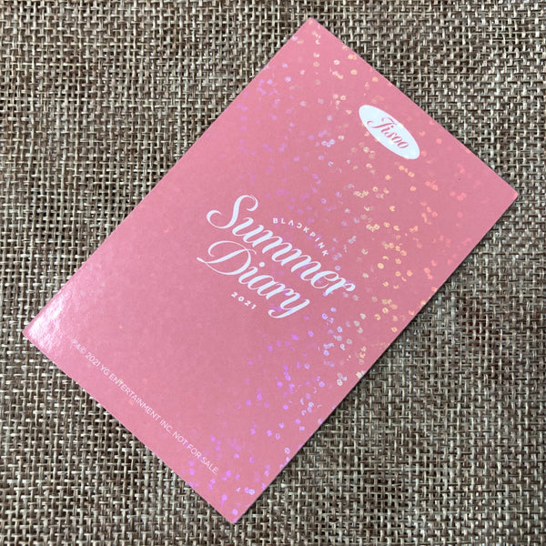BLACKPINK JISOO [ 2021 SUMMER DIARY ] Official Photocard / New / Gift