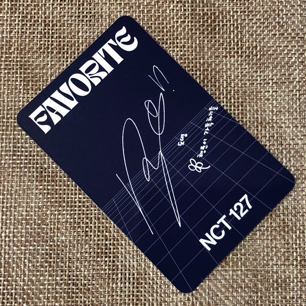 NCT 127 DOYOUNG [FAVORITE Repackage KIHNO] Official Photocard, Poetic Ver. /+G