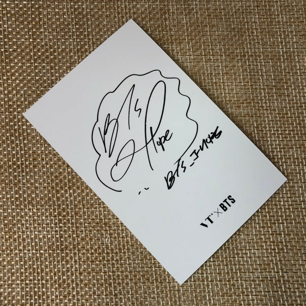 BTS J-HOPE #1 [VT Think Your Teeth] Official Photocard, Black White / New / Gift