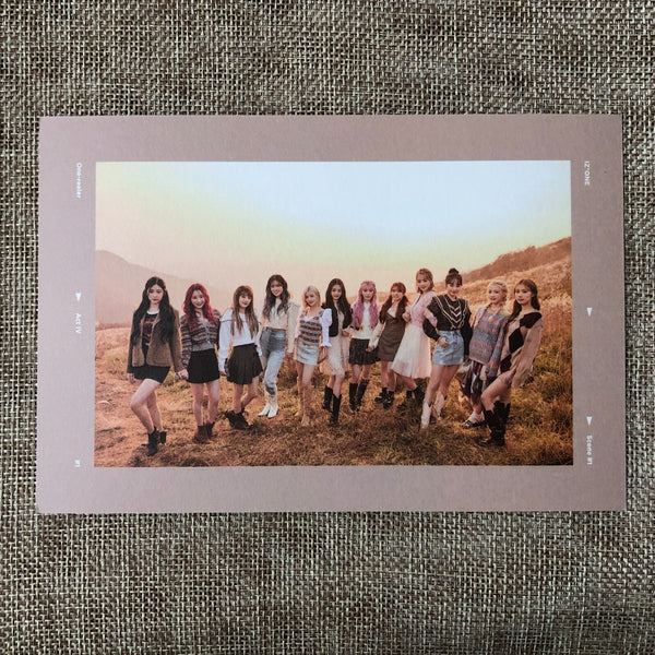 IZ*ONE HITOMI [ One-reeler / Act IV ] Official Cover Postcard / New / Gift