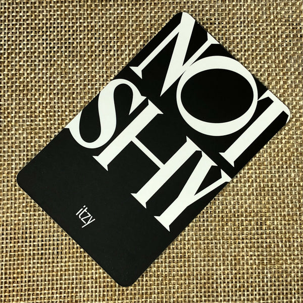 ITZY LIA YUNA [ NOT SHY ] Official Photocard, 3rd Mini Album / New / Gift