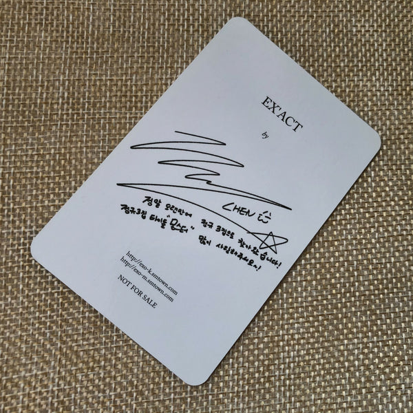EXO CHEN #1 [ EXACT EX'ACT ] Official Photocard, 3rd Album / New, Rare / Gift