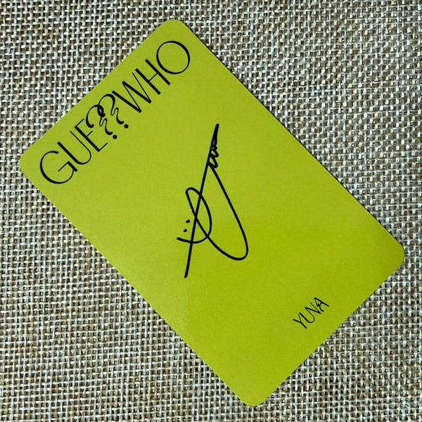 ITZY YUNA #4 [ GUESS WHO ] Official Special Photocard / New / Gift