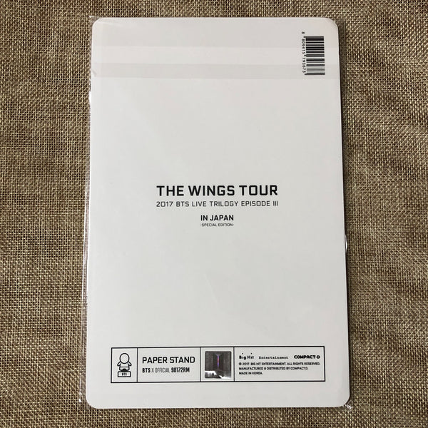 BTS RM [ The Wings Tour in Japan Special ] Official MD Paper Stand / New / Gift
