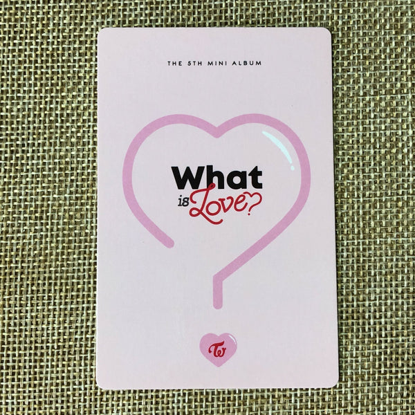 TWICE MINA [ What is Love ] Official Photocard, 5th Mini / New / Gift