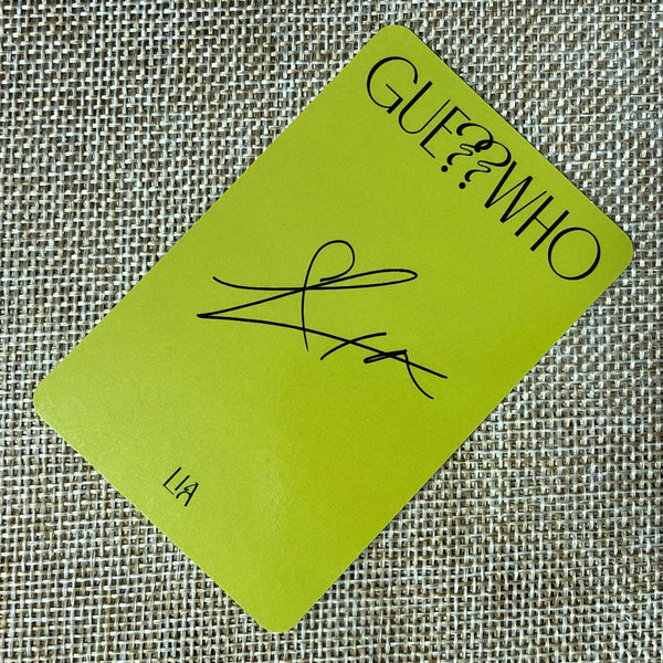 ITZY LIA [ GUESS WHO ] Official Photocard, 4th Mini Album / New / Gift