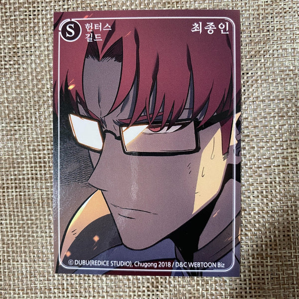 Solo Leveling Korean Webtoon Choi Jong-in / Rare Bonus Photo card First Edition