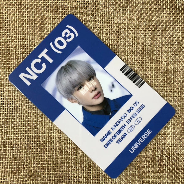 NCT JUNGWOO [ UNIVERSE SMTOWN MD ] Official ID Photocard / New / Gift