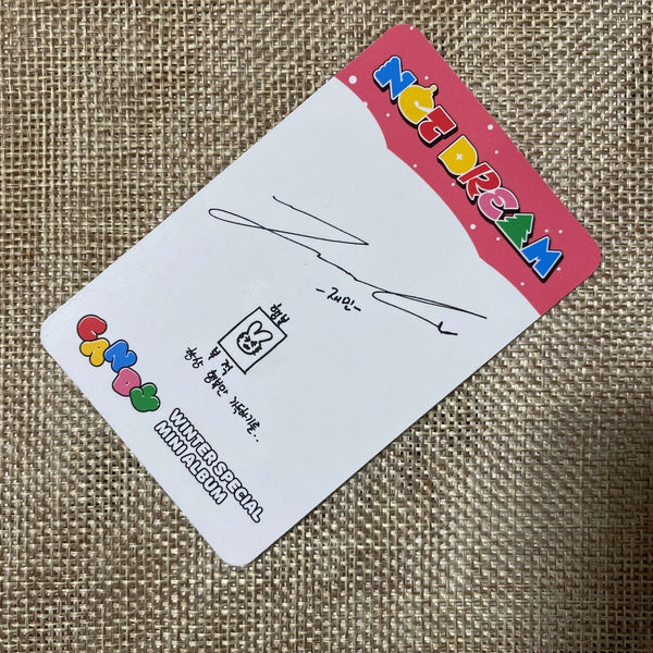 NCT DREAM JAEMIN [Winter Special Candy] Official Photocard, Special Ver. / Gift