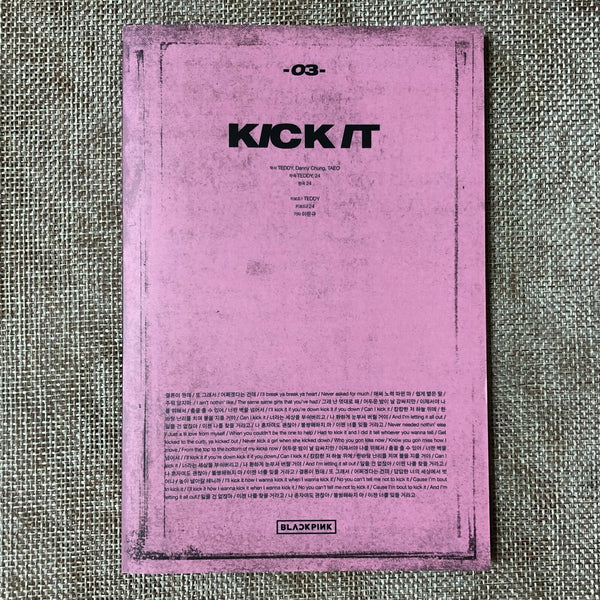 BLACKPINK GROUP [ Kill This Love ] Official Accordion Lyrics Book / New / Gift