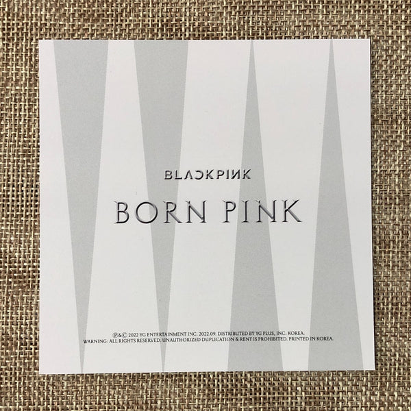 BLACKPINK JENNIE #1 [ Born Pink Kit ] Official Square Photocard / New / Gift