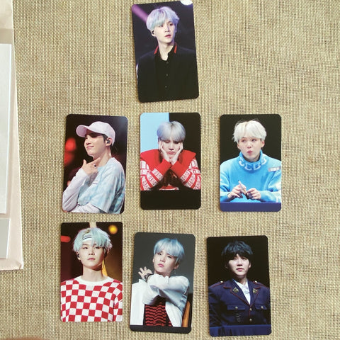 BTS SUGA [ 2018 GROWING BEAT Exhibition ] Photocard Set, 7 PC / New, Rare / Gift