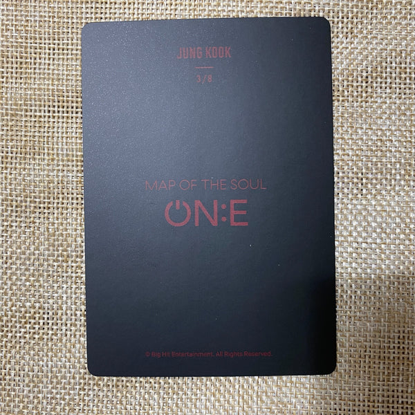 BTS Jungkook 3/8 [ Map of the Soul ON:E ] Official Mini Photocard / New / Gift