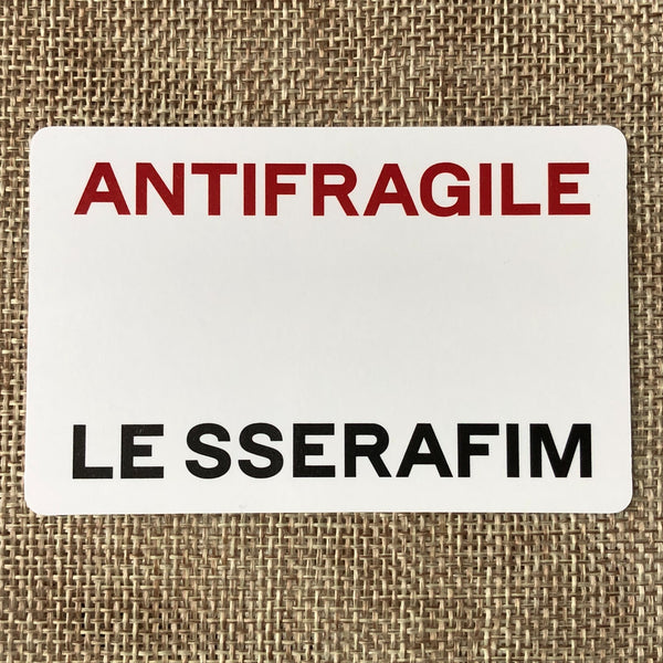 LE SSERAFIM UNIT YUNJIN SAKURA [ANTIFRAGILE] Official Photocard, 2nd Mini / Gift