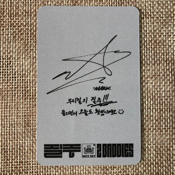 NCT 127 MARK [ BADDIES ] Official Photocard, Korea Ver / New / Gift