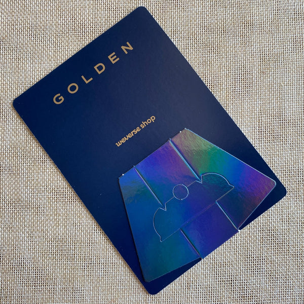 BTS JUNGKOOK [GOLDEN Album Weverse POB] Official Photo Stand, Photocard / Gift